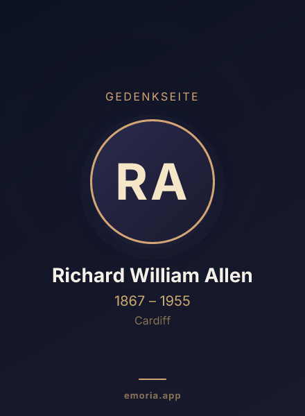 Gedenkportrait von Richard William Allen