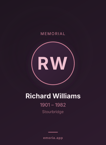 Memorial portrait of Richard Williams