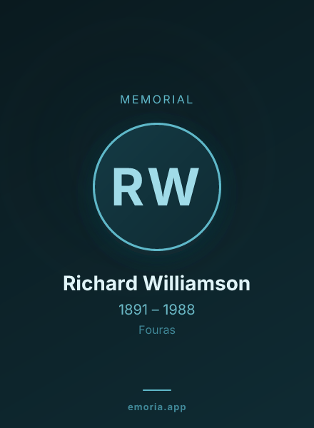 Memorial portrait of Richard Williamson