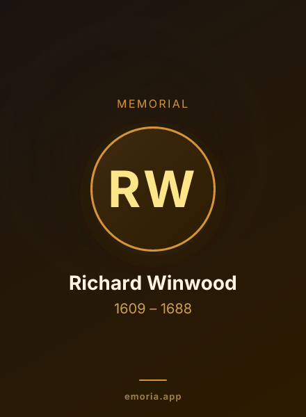 Memorial portrait of Richard Winwood