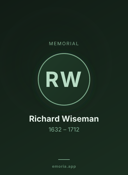 Memorial portrait of Richard Wiseman
