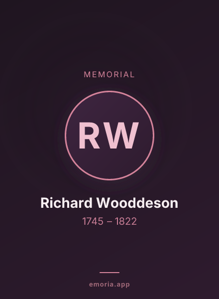 Memorial portrait of Richard Wooddeson