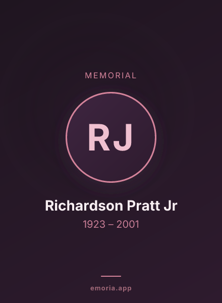 Memorial portrait of Richardson Pratt Jr