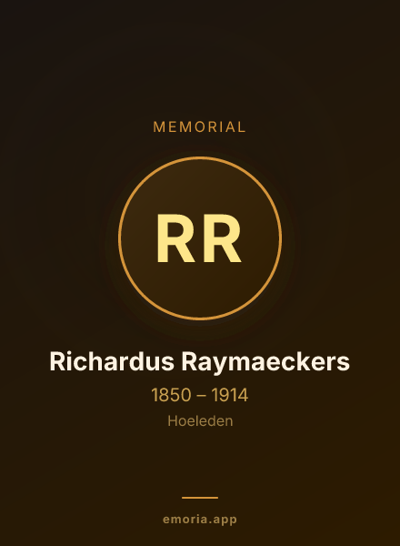 Memorial portrait of Richardus Raymaeckers