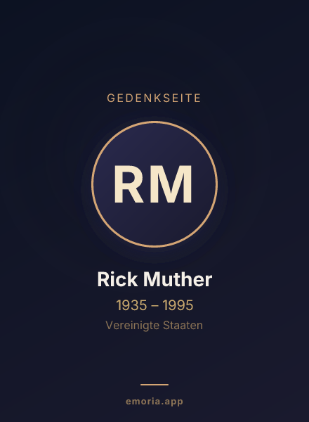 Gedenkportrait von Rick Muther