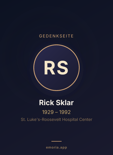 Gedenkportrait von Rick Sklar