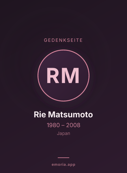 Gedenkportrait von Rie Matsumoto