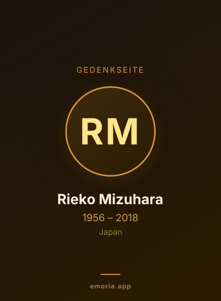 Gedenkportrait von Rieko Mizuhara