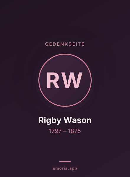Gedenkportrait von Rigby Wason