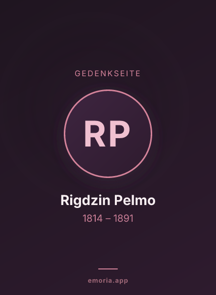 Gedenkportrait von Rigdzin Pelmo