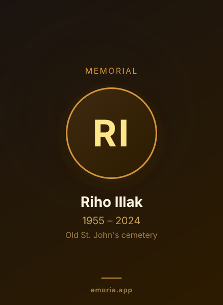 Memorial portrait of Riho Illak