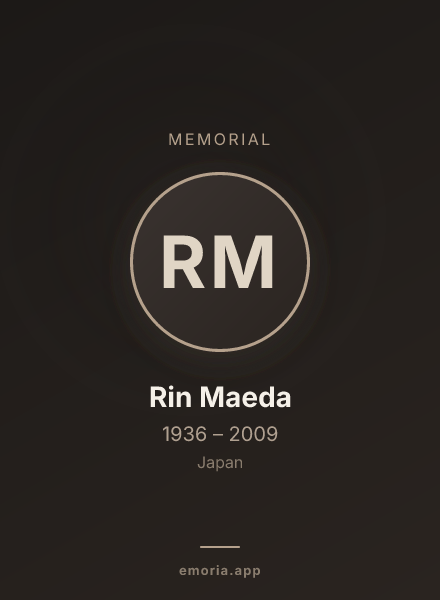 Memorial portrait of Rin Maeda