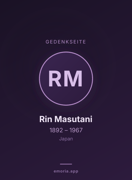 Gedenkportrait von Rin Masutani