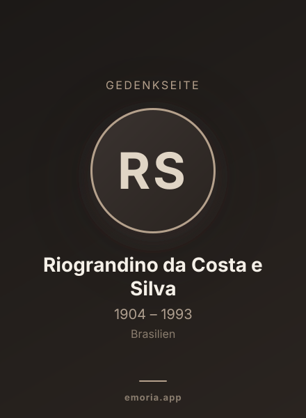 Gedenkportrait von Riograndino da Costa e Silva