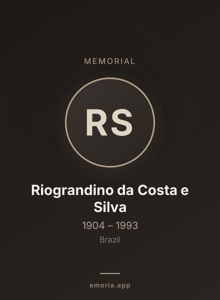Memorial portrait of Riograndino da Costa e Silva