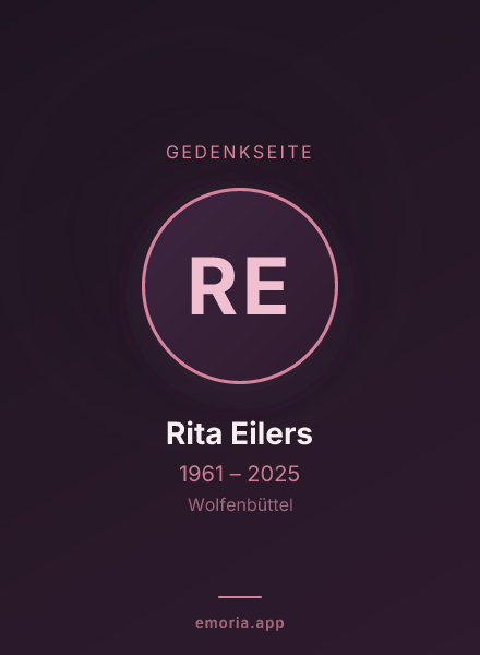 Gedenkportrait von Rita Eilers