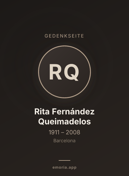 Gedenkportrait von Rita Fernández Queimadelos