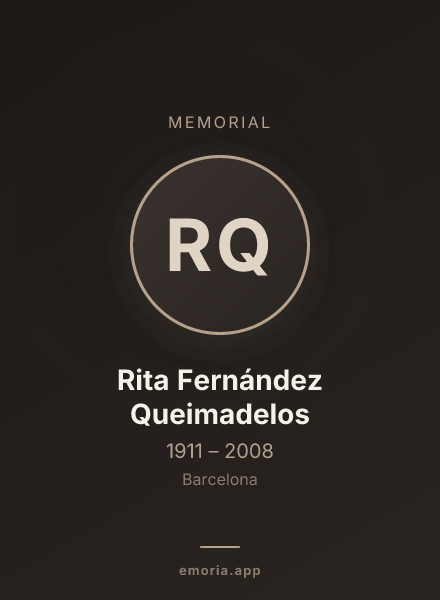 Memorial portrait of Rita Fernández Queimadelos