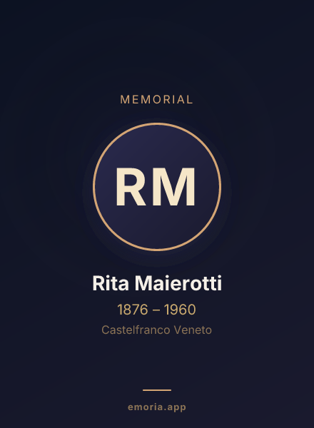 Memorial portrait of Rita Maierotti