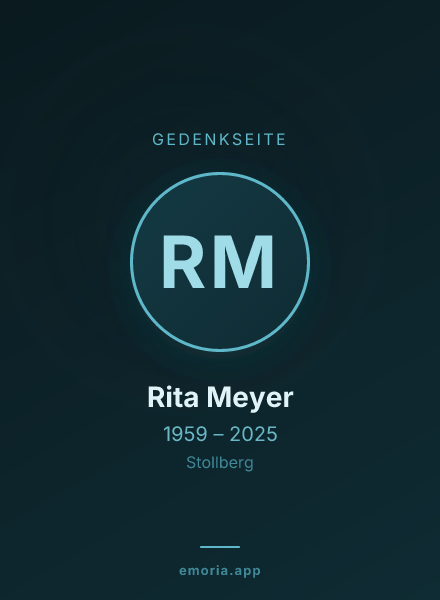 Gedenkportrait von Rita Meyer