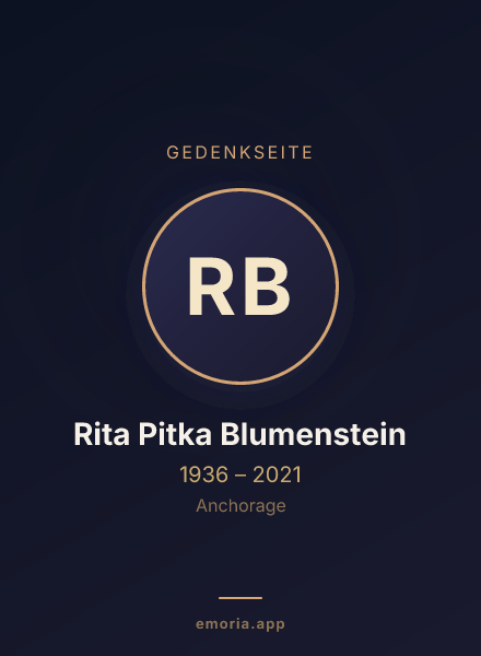 Gedenkportrait von Rita Pitka Blumenstein