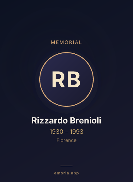 Memorial portrait of Rizzardo Brenioli