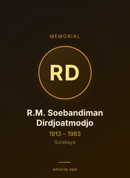 Memorial portrait of R.M. Soebandiman Dirdjoatmodjo