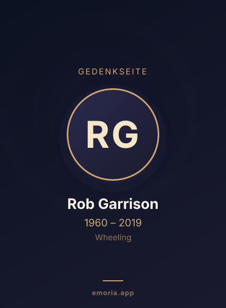 Gedenkportrait von Rob Garrison