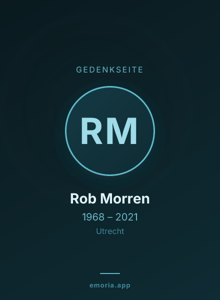 Gedenkportrait von Rob Morren
