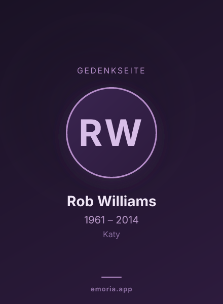 Gedenkportrait von Rob Williams