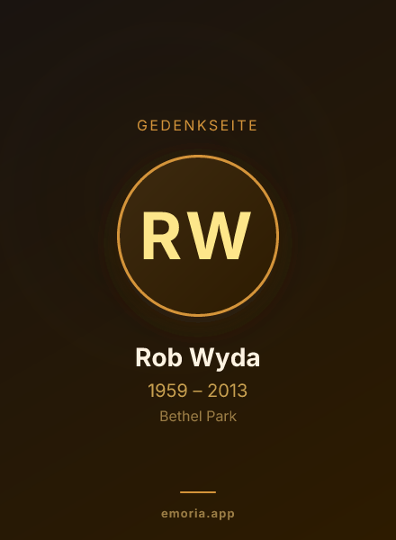 Gedenkportrait von Rob Wyda