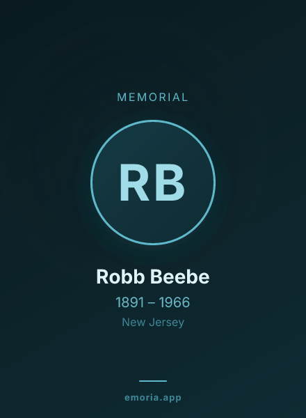 Memorial portrait of Robb Beebe
