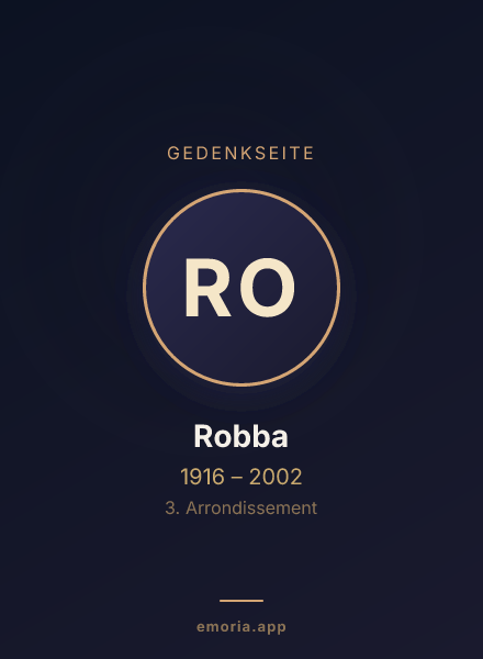 Gedenkportrait von Robba