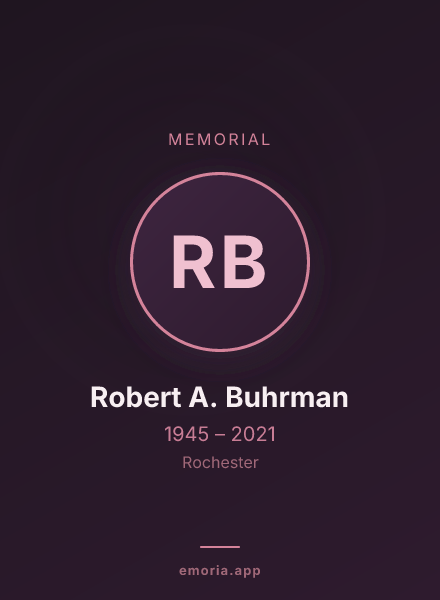 Memorial portrait of Robert A. Buhrman