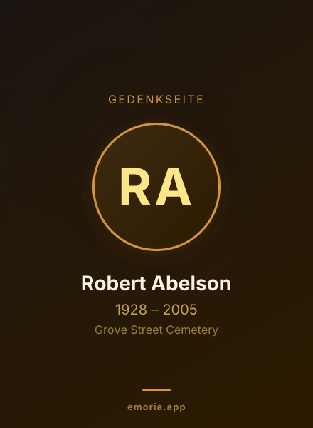 Gedenkportrait von Robert Abelson