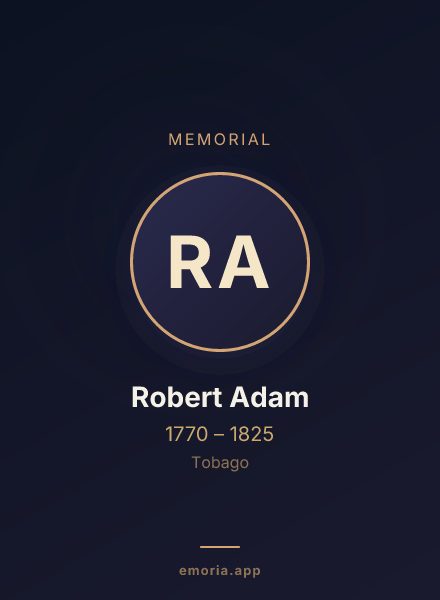 Memorial portrait of Robert Adam