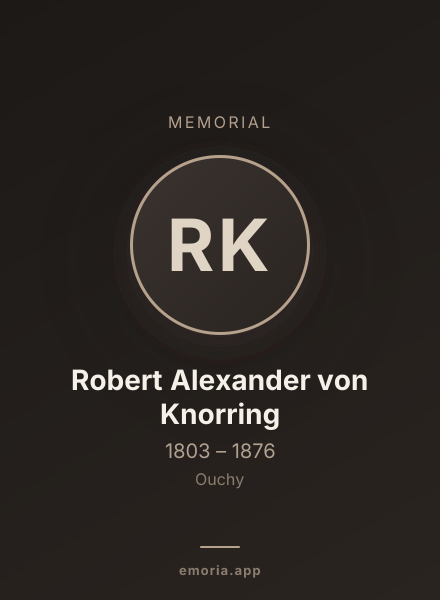 Memorial portrait of Robert Alexander von Knorring