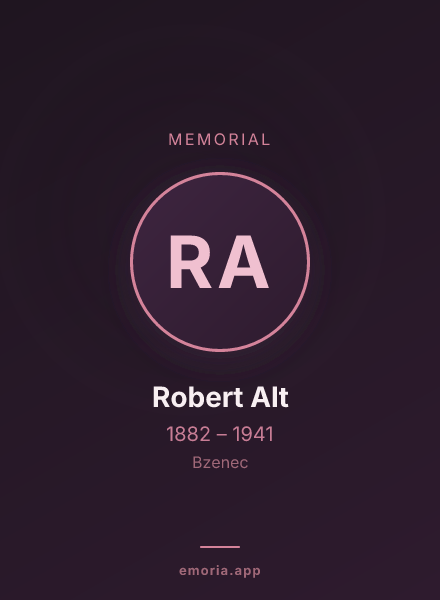 Memorial portrait of Robert Alt