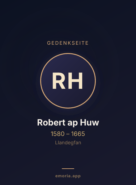 Gedenkportrait von Robert ap Huw