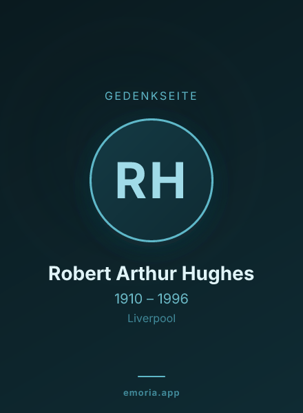 Gedenkportrait von Robert Arthur Hughes