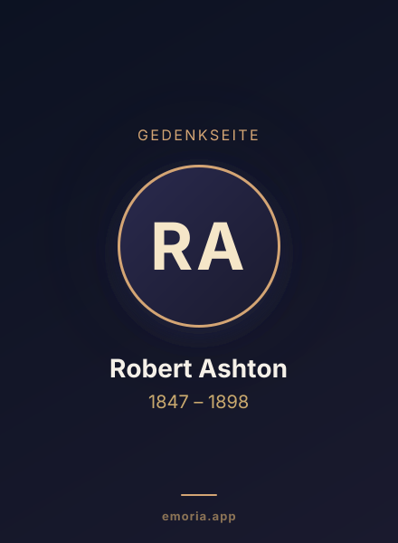 Gedenkportrait von Robert Ashton