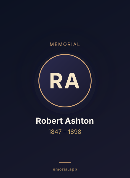 Memorial portrait of Robert Ashton