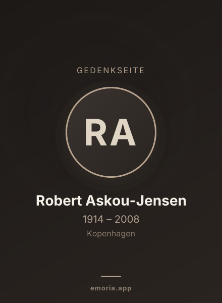 Gedenkportrait von Robert Askou-Jensen