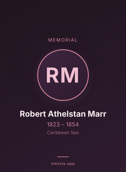 Memorial portrait of Robert Athelstan Marr