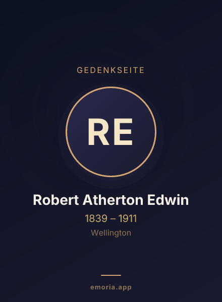 Gedenkportrait von Robert Atherton Edwin