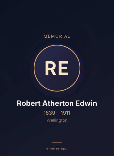 Memorial portrait of Robert Atherton Edwin