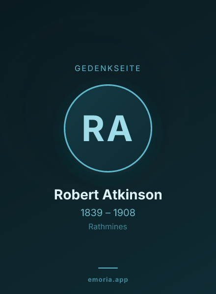 Gedenkportrait von Robert Atkinson