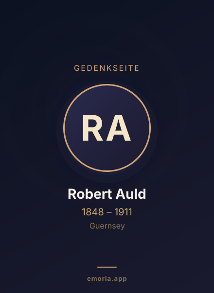 Gedenkportrait von Robert Auld