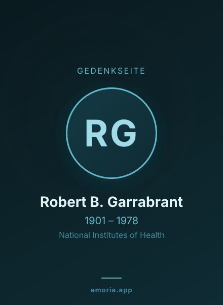 Gedenkportrait von Robert B. Garrabrant