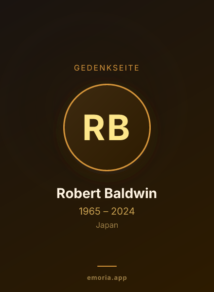 Gedenkportrait von Robert Baldwin
